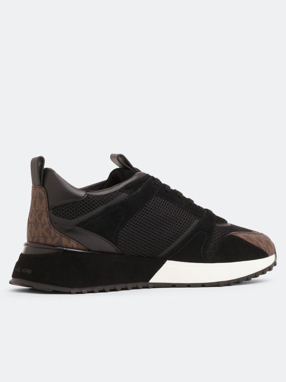 Michael Kors Theo Low Top Sneaker Trainer Black/Brown - New w/o Box - Picture 16 of 16